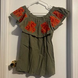 women’s umgee off-the shoulder blouse